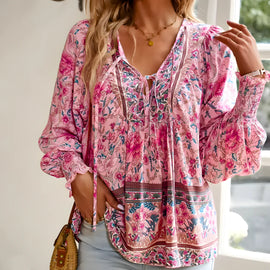 Fleur – Elegant Floral Blouse for Women