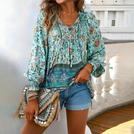 Fleur – Elegant Floral Blouse for Women