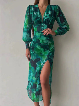 Anne – Elegant Long Sleeve Dress for Women