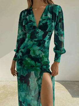 Anne – Elegant Long Sleeve Dress for Women