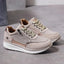 Amber- Textured Panel Casual Walking Sneakers