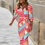 Finne – V-Neck Summer Dress With Slit for Women
